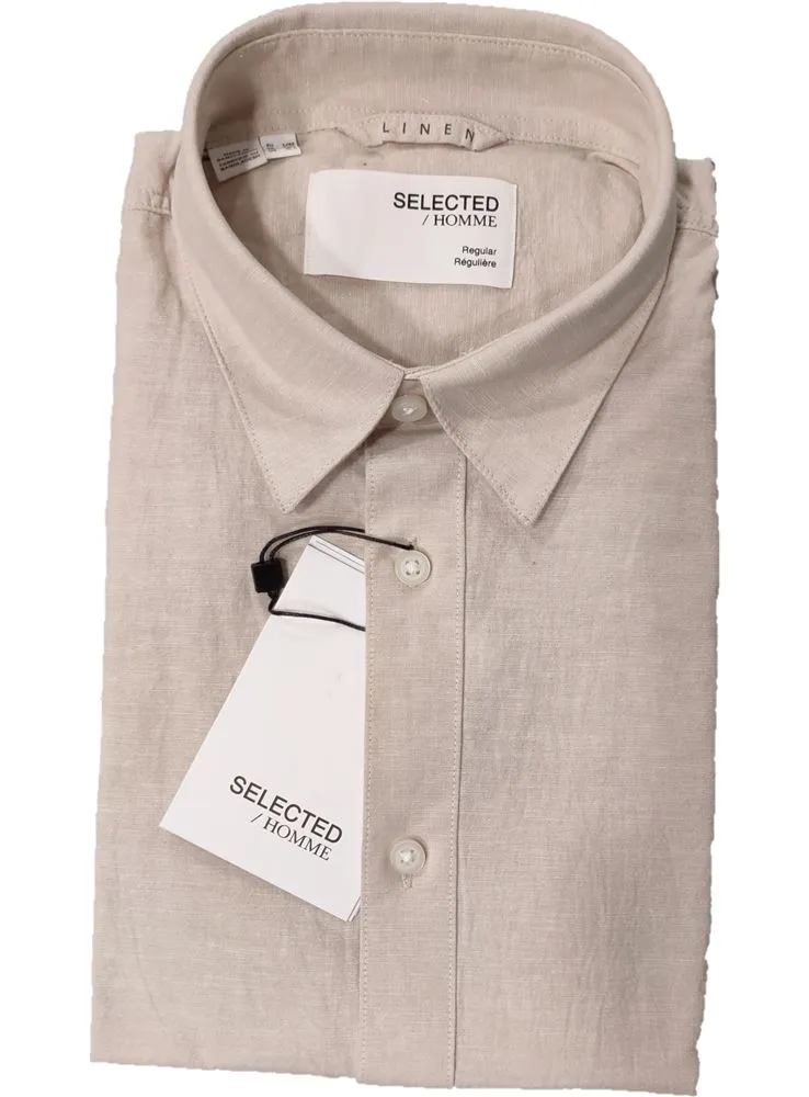 16079053 SLHREGNEW LINEN SHIRT CLASSIC