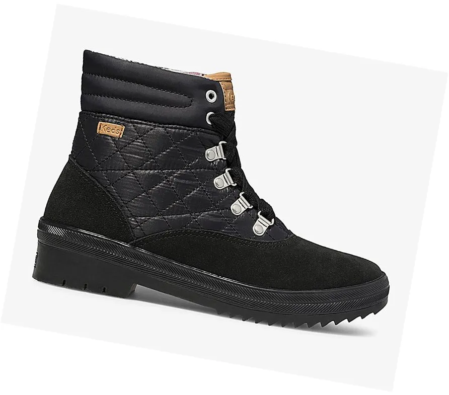 2024 hábil Botas Altas Keds Camp Boot Agua Mujer Negras – Botas Altas