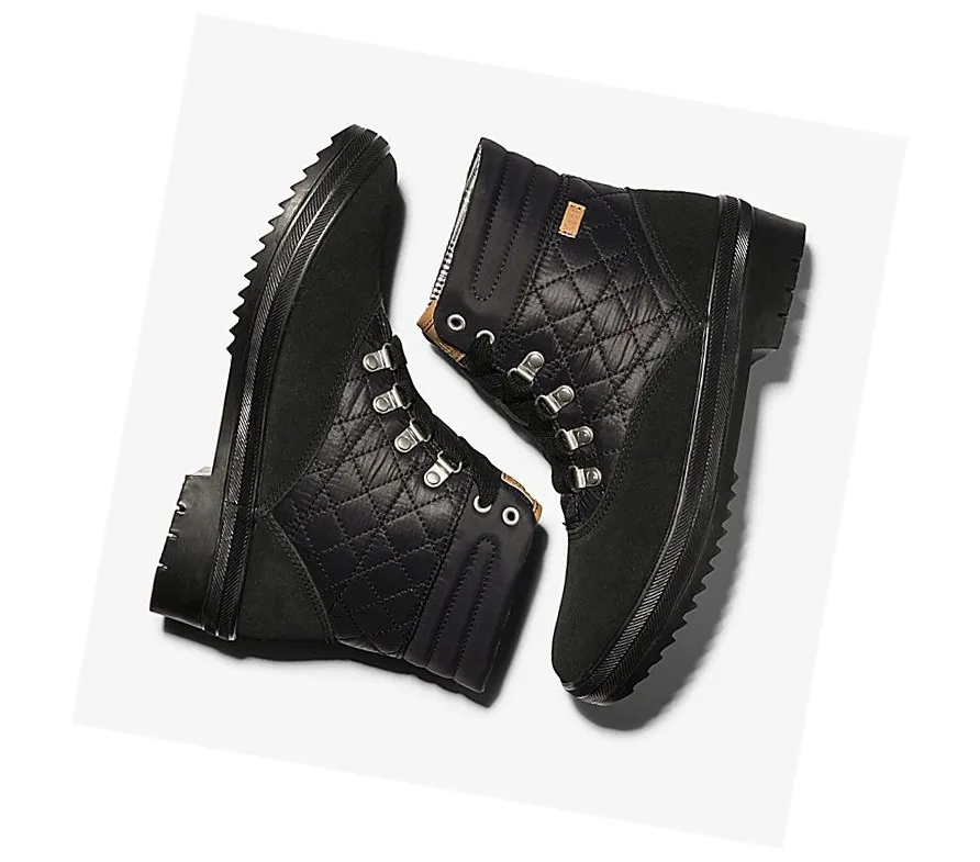 2024 hábil Botas Altas Keds Camp Boot Agua Mujer Negras – Botas Altas