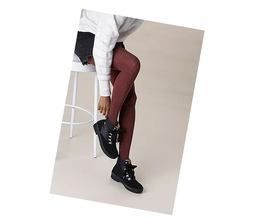 2024 hábil Botas Altas Keds Camp Boot Agua Mujer Negras – Botas Altas