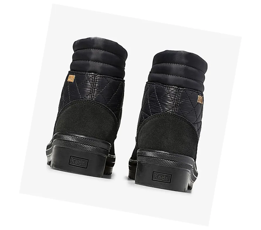 2024 hábil Botas Altas Keds Camp Boot Agua Mujer Negras – Botas Altas