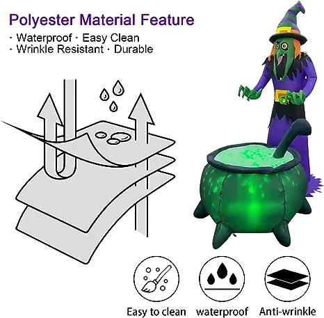 5.4 FT Tall Inflatable Witch