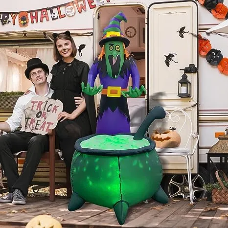 5.4 FT Tall Inflatable Witch