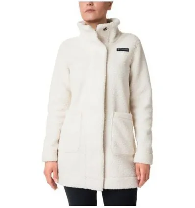 Abrigo Columbia Panorama Long (tiza) Mujer