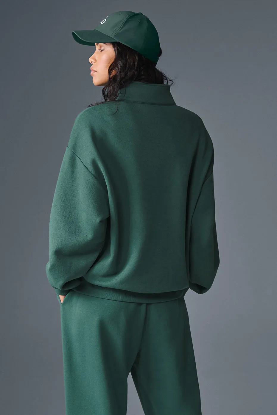 ACCOLADE 1/4 ZIP PULLOVER  WINTER IVY