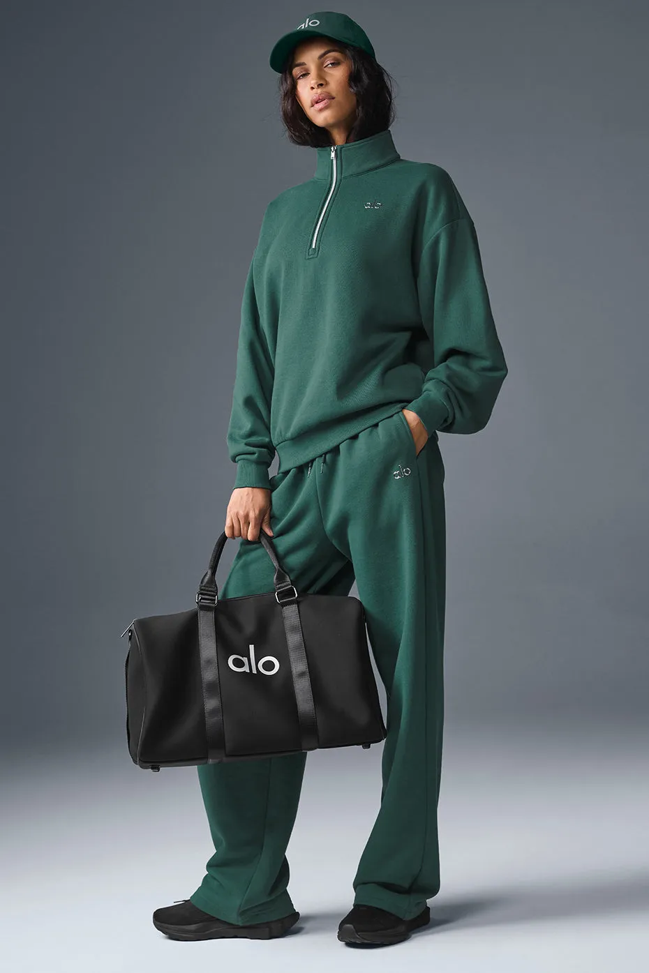 ACCOLADE 1/4 ZIP PULLOVER  WINTER IVY