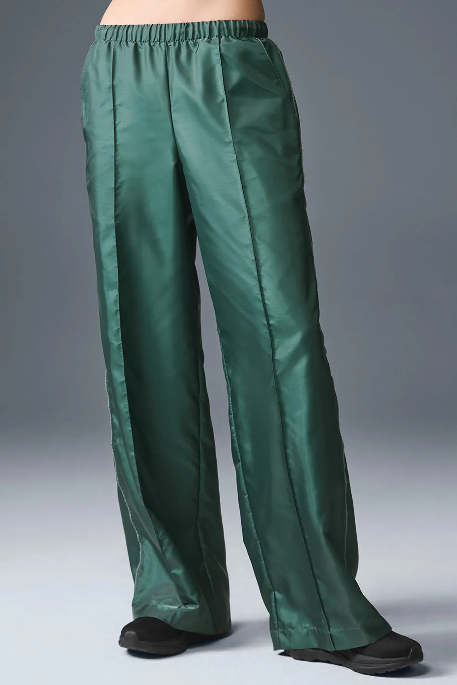 AFTERGLOW WIDE LEG TRACK PANT  WINTER IVY