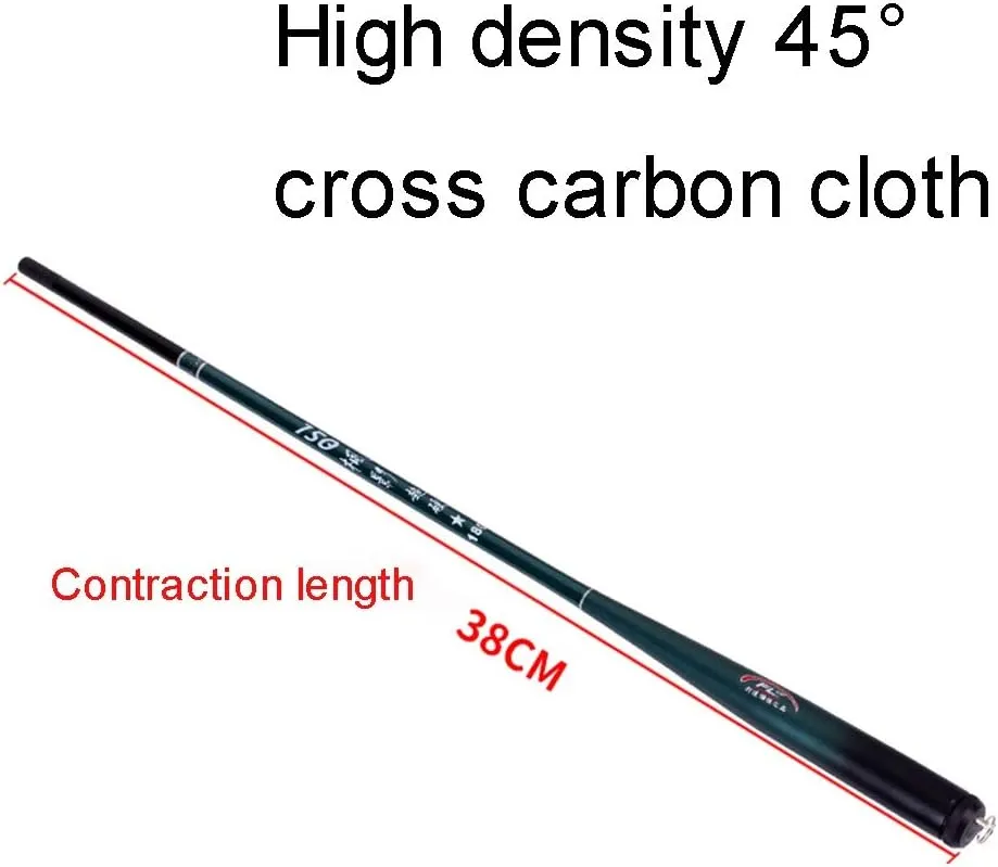 AHXF Combo de caña de pescar y carrete  caña de pescar telescópica de fibra de carbono ultraligera de 36 toneladas con carrete d
