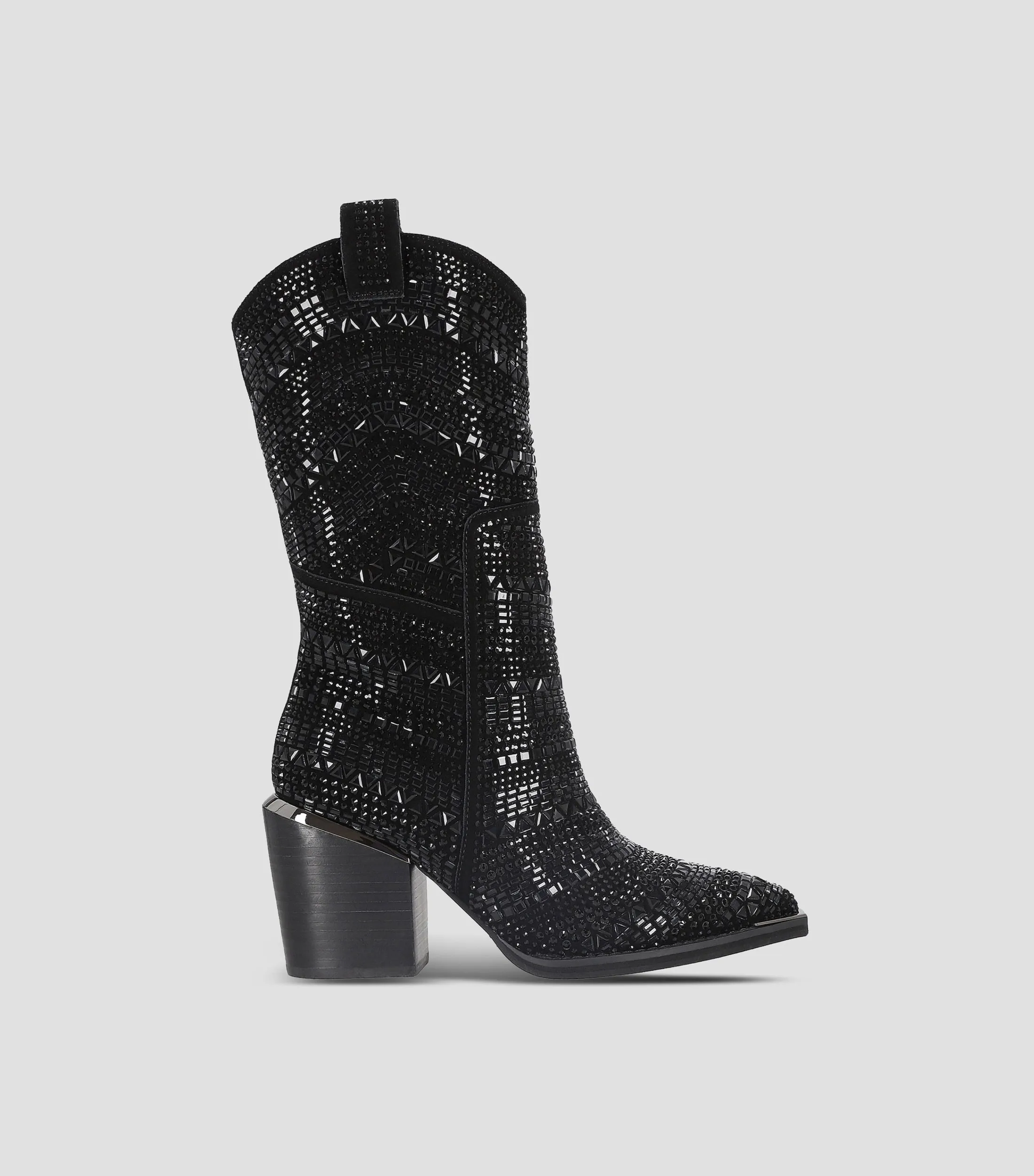 Alma en Pena Botines Casuales con tacón alto ancho en piel Mujer