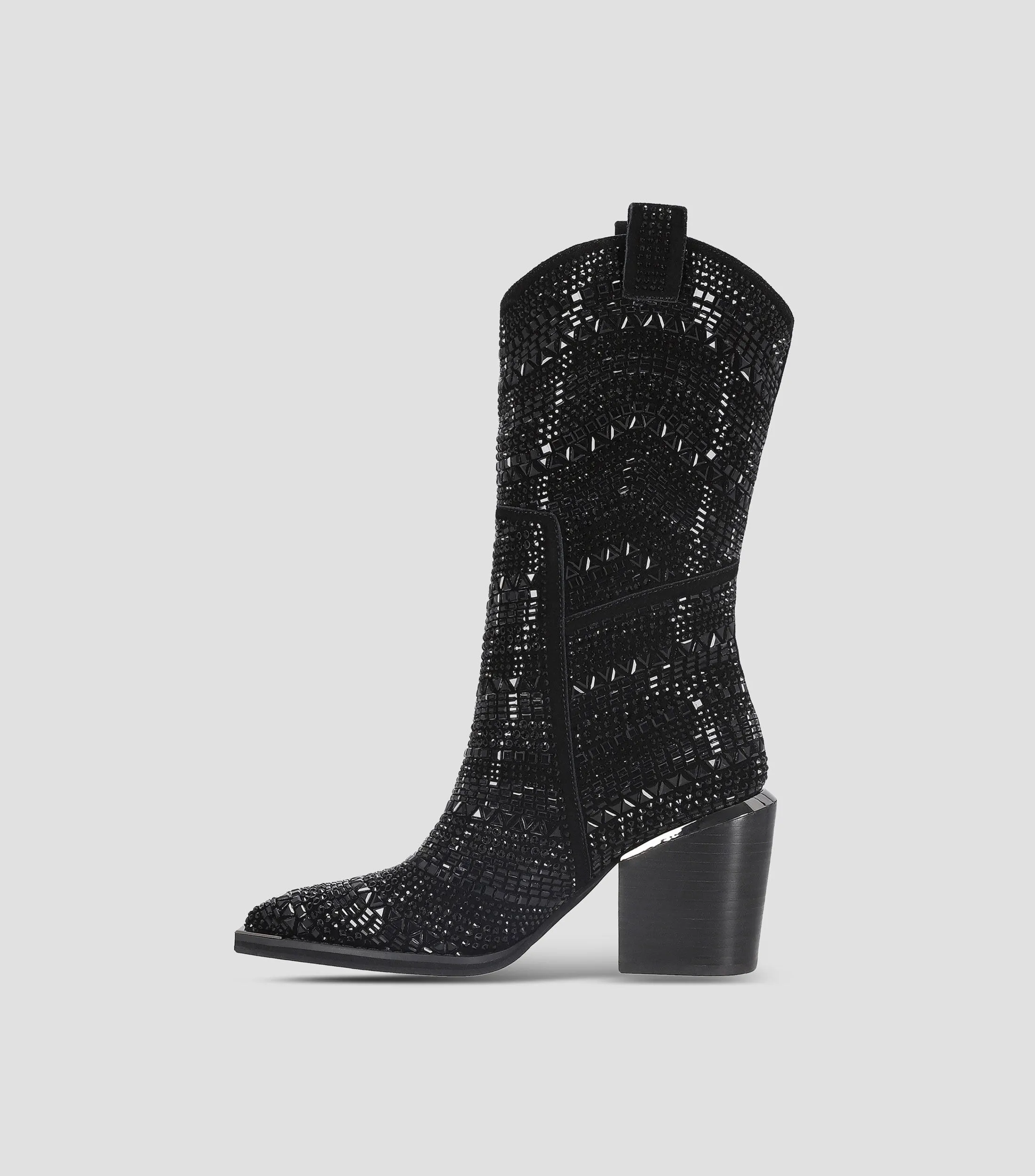Alma en Pena Botines Casuales con tacón alto ancho en piel Mujer