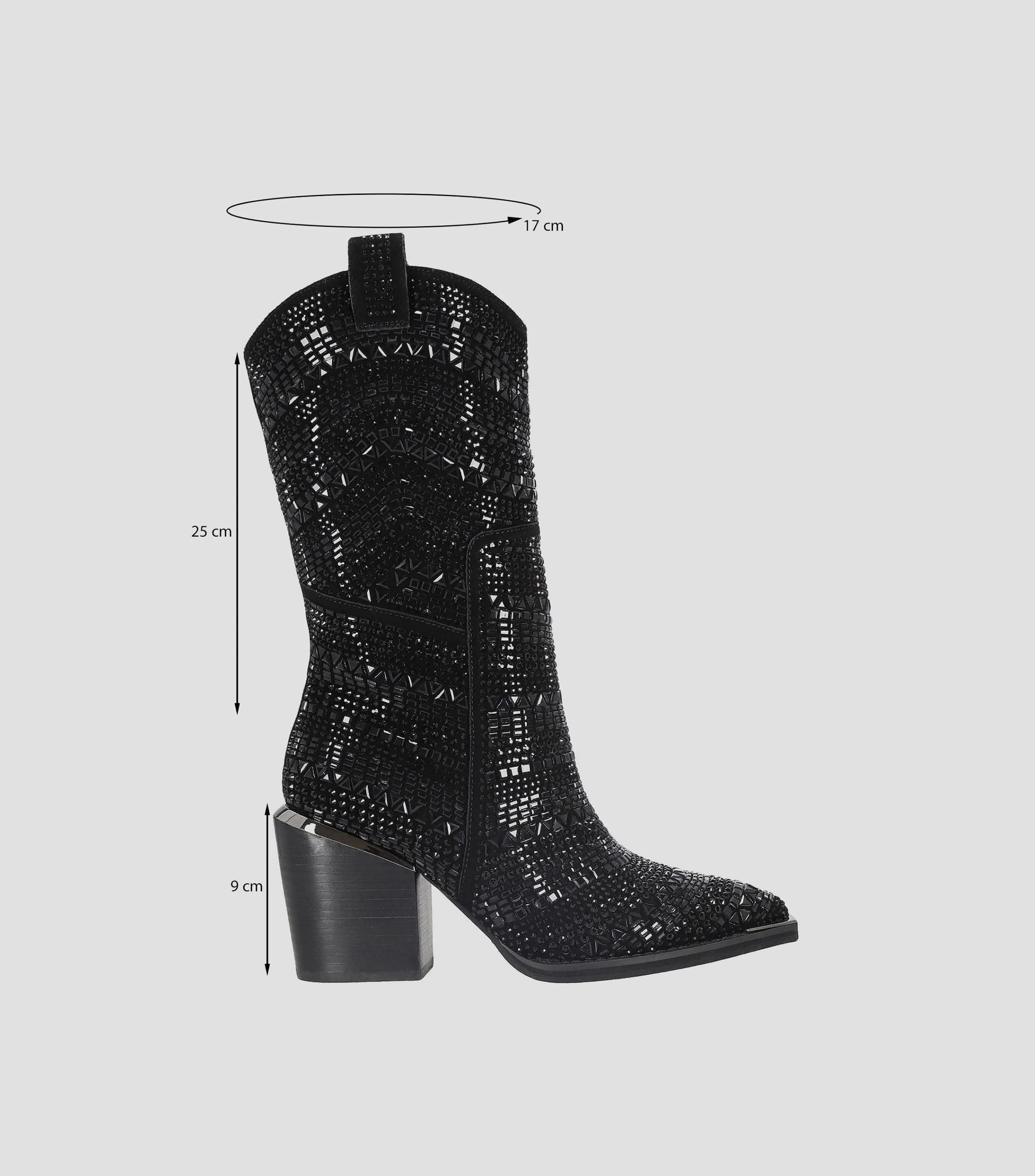 Alma en Pena Botines Casuales con tacón alto ancho en piel Mujer