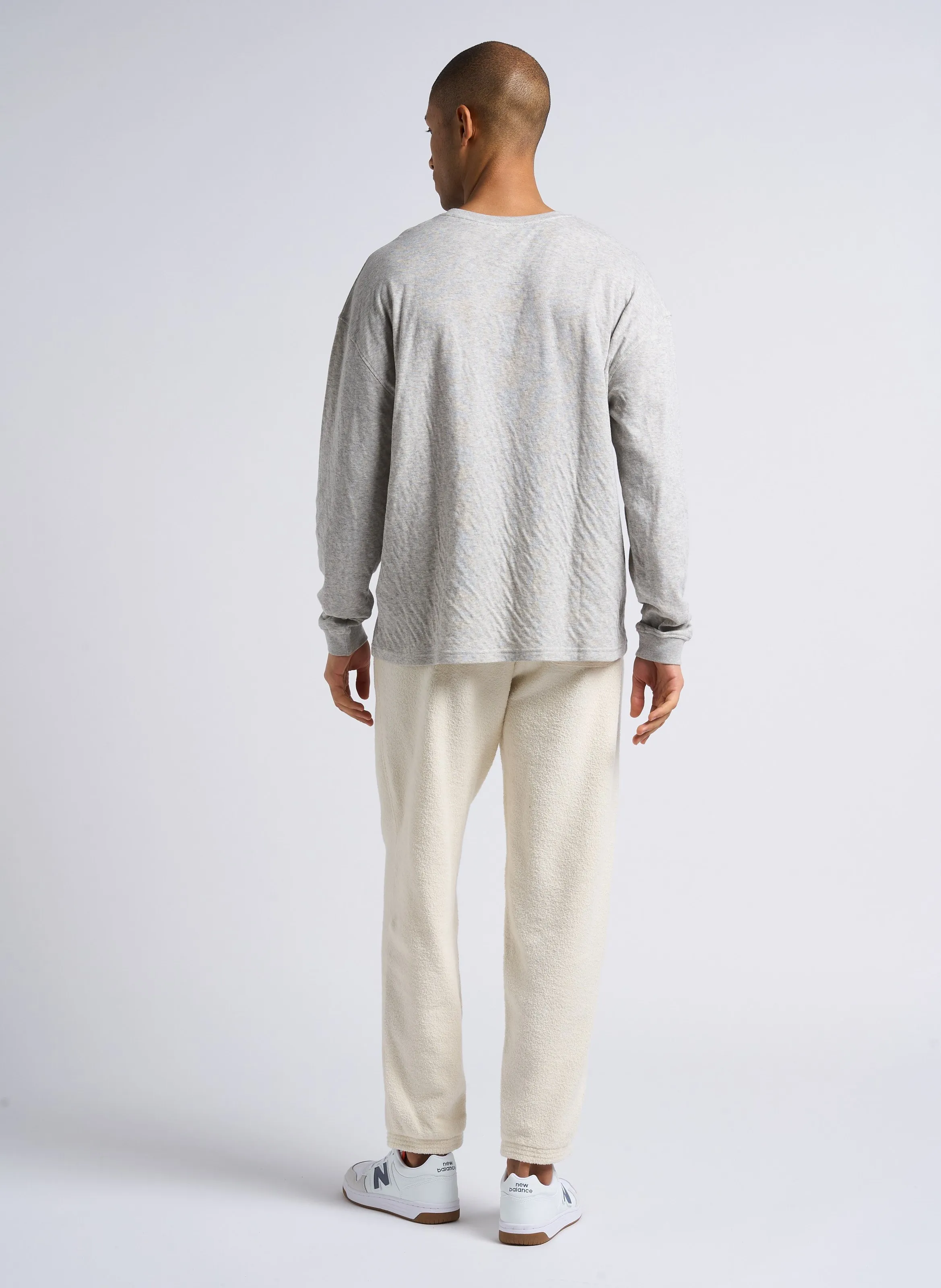 AMERICAN VINTAGE BOBYPARK  JOGGING DE TELA DE RIZO DE ALGODóN ORGáNICO EN BEIGE