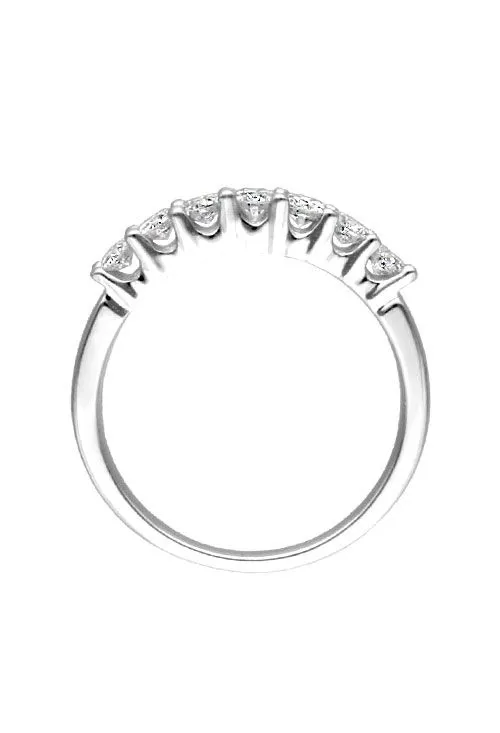 ANILLO DE COMPROMISO ORO BLANCO18K MEDIA ALIANZA 7 GARRAS 243_RHIAAPPL