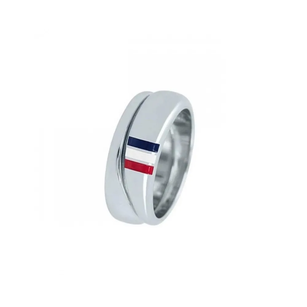 Anillo Tommy Hilfiger bandera esmalte