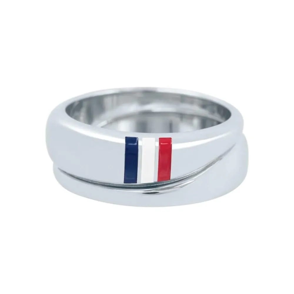 Anillo Tommy Hilfiger bandera esmalte