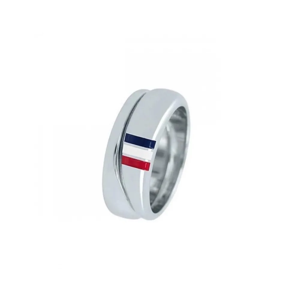 Anillo Tommy Hilfiger bandera esmalte