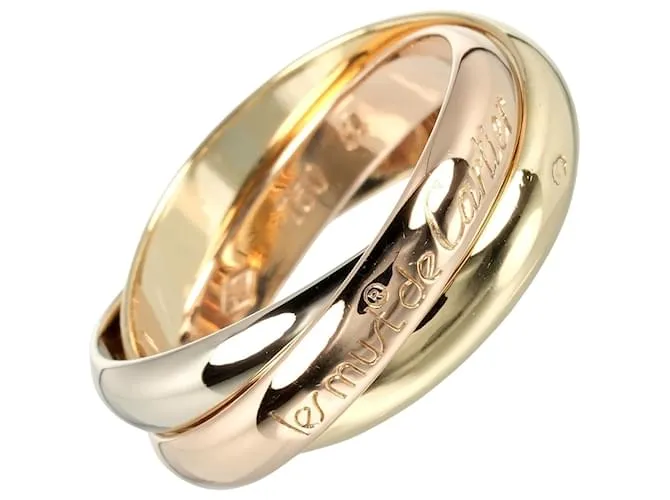 Anillo Trinity de Cartier en oro amarillo Dorado 