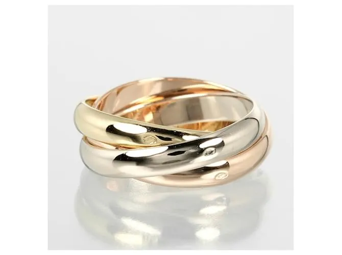 Anillo Trinity de Cartier en oro amarillo Dorado 