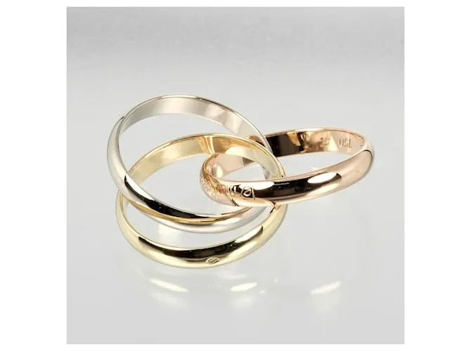 Anillo Trinity de Cartier en oro amarillo Dorado 