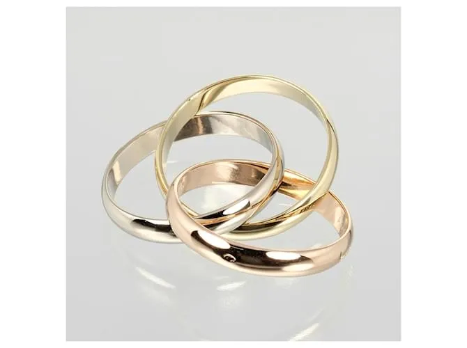 Anillo Trinity de Cartier en oro amarillo Dorado 