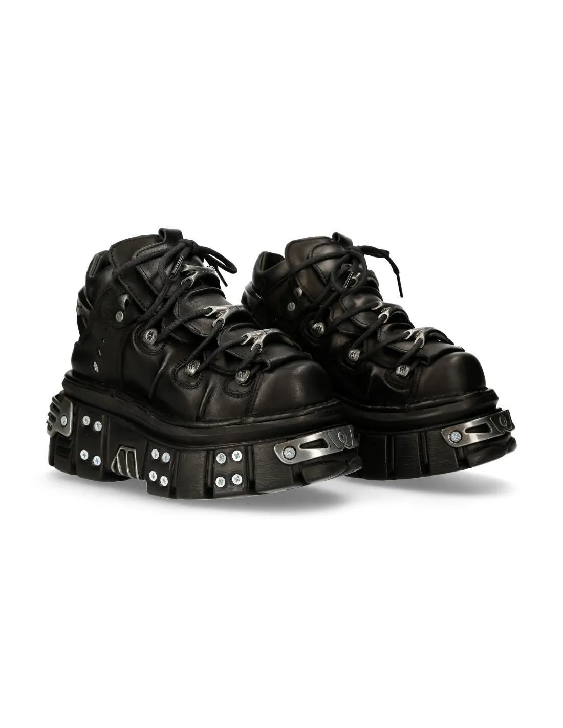 ANKLE BOOT BLACK TOWER WITH LACES M106S70