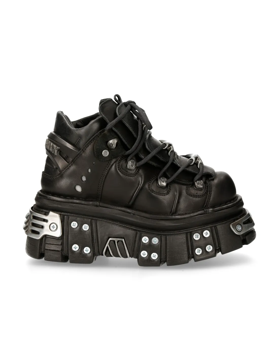 ANKLE BOOT BLACK TOWER WITH LACES M106S70