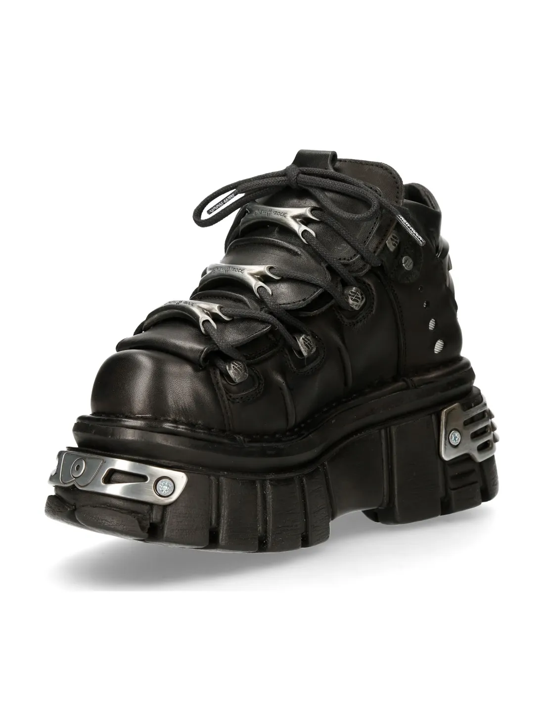 ANKLE BOOT BLACK TOWER WITH LACES M106S70