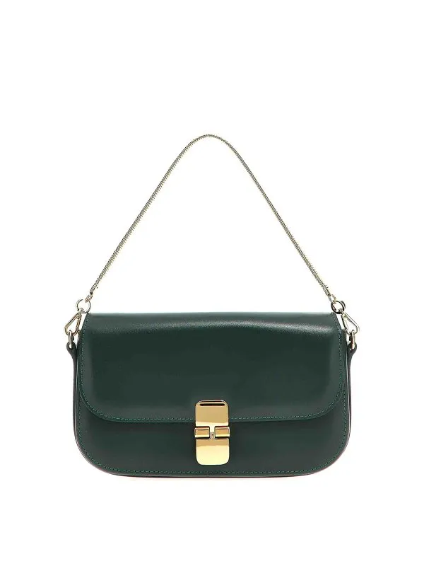 A.P.C. BOLSO CLUTCH  VERDE