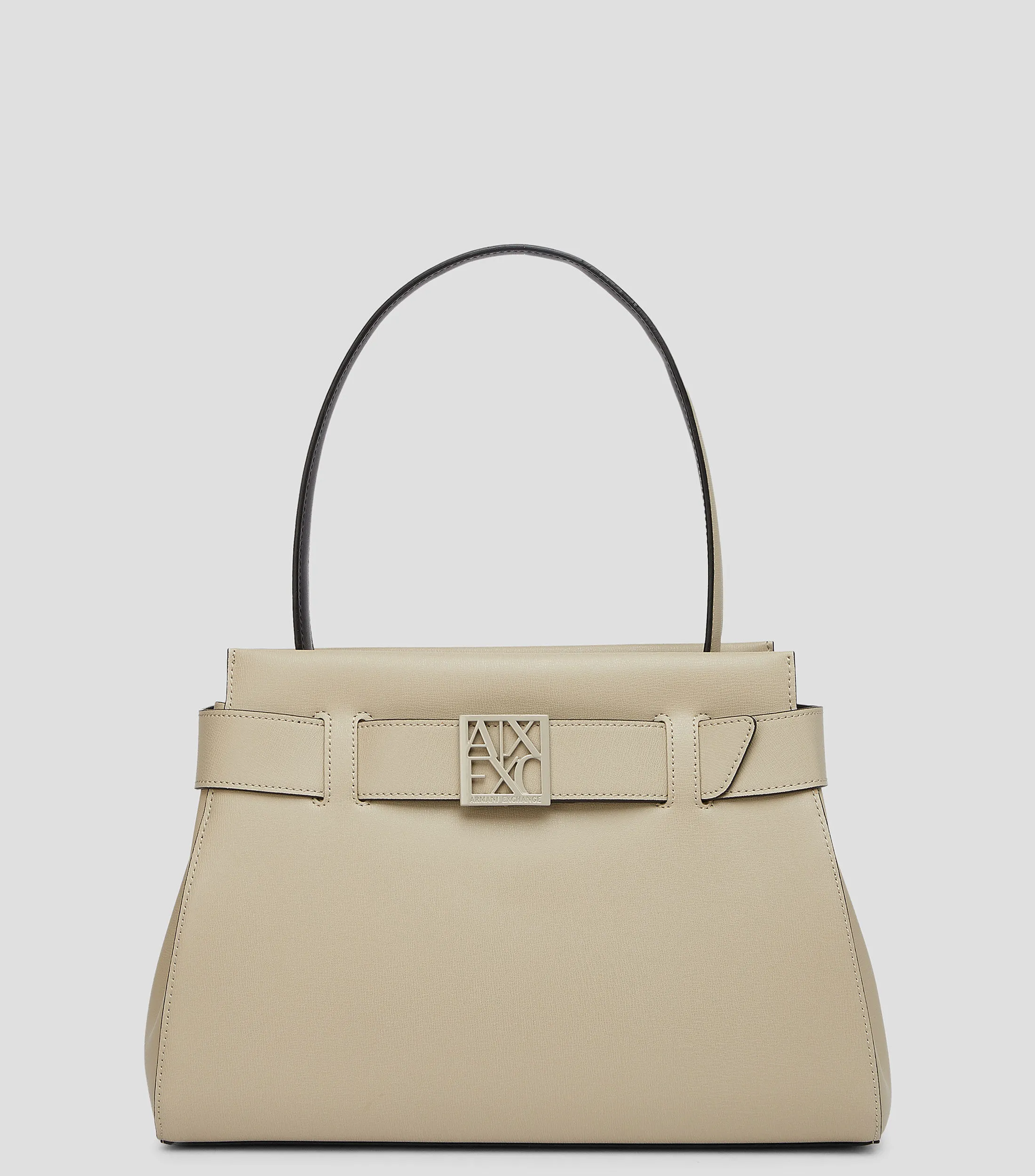 Armani Exchange Bolso tote beige liso Mujer