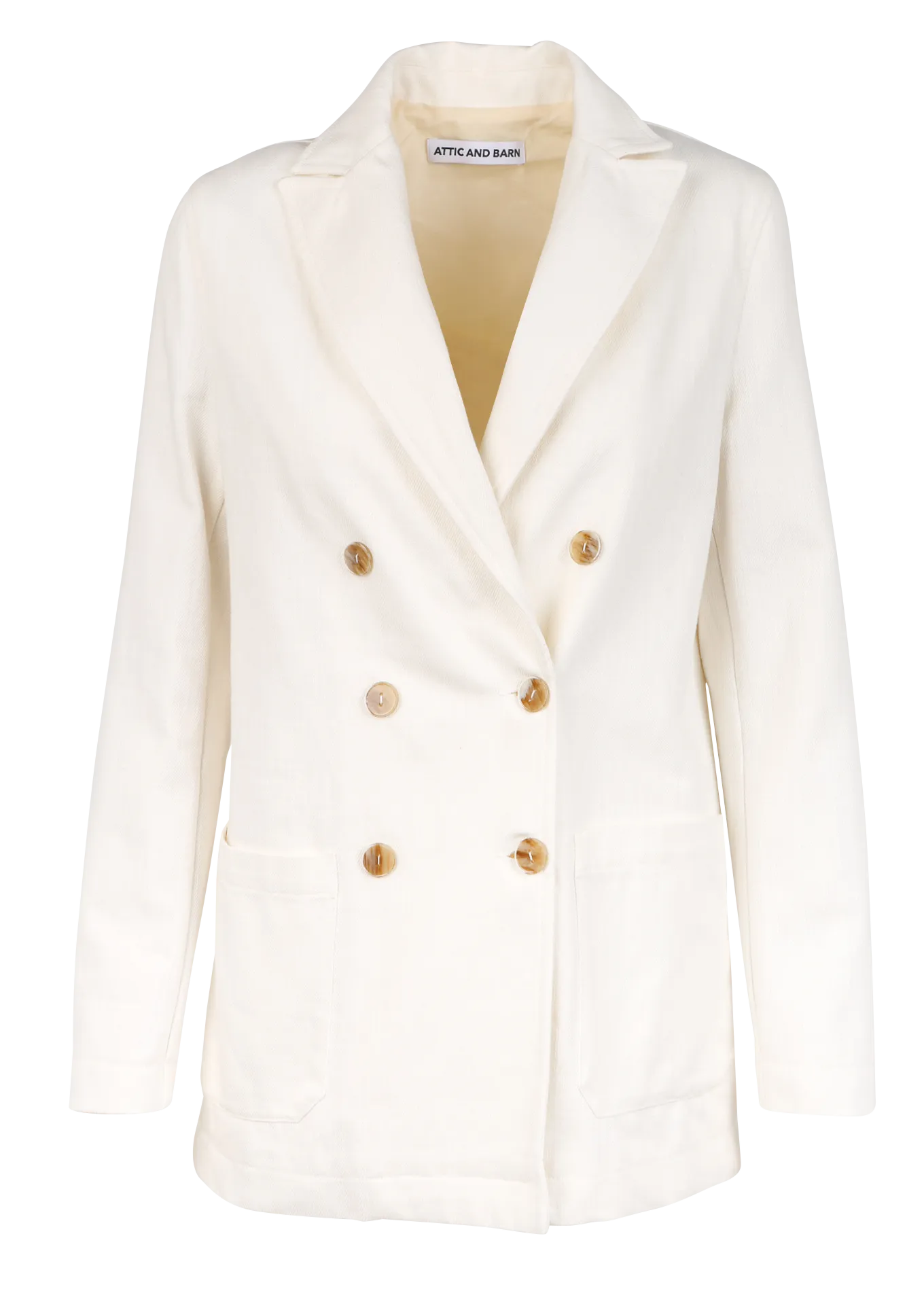 ATTIC AND BARN ESTILO  CHAQUETA CON CUELLO SASTRE EFECTO VAQUERO EN BEIGE