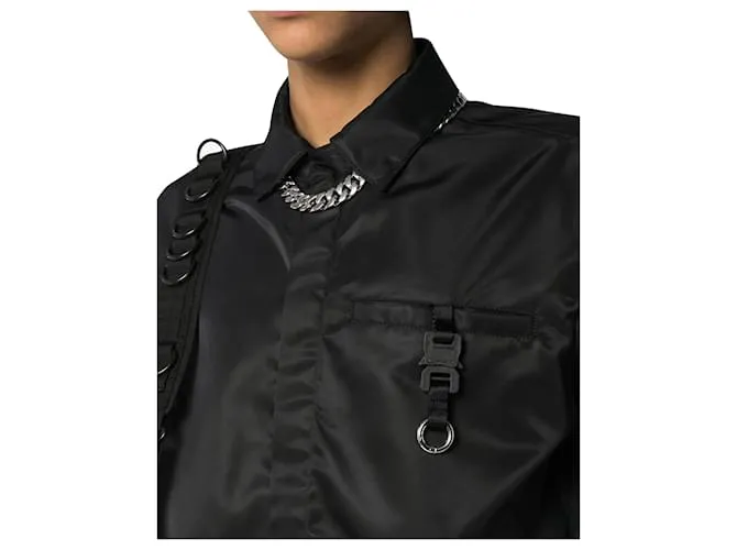 Autre Marque Camisa con hebilla Negro 