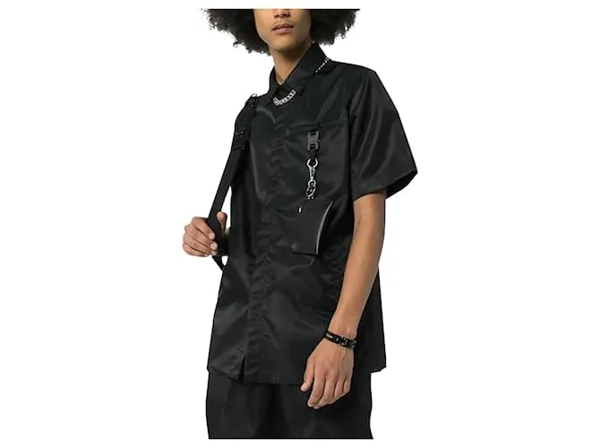 Autre Marque Camisa con hebilla Negro 