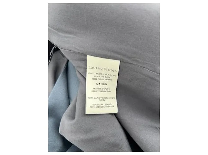 Autre Marque LOULOU STUDIO Abrigos T.Internacional XS Lana Gris 