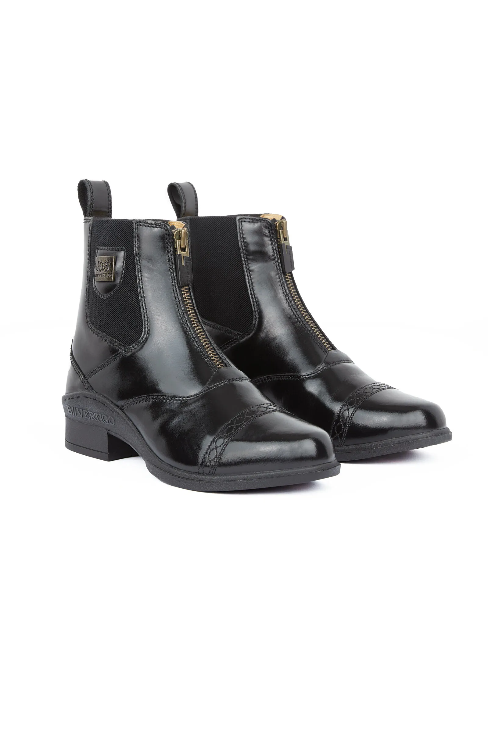 B Vertigo Botines de Cuero con CremalleraDelantera para Mujer Saturn