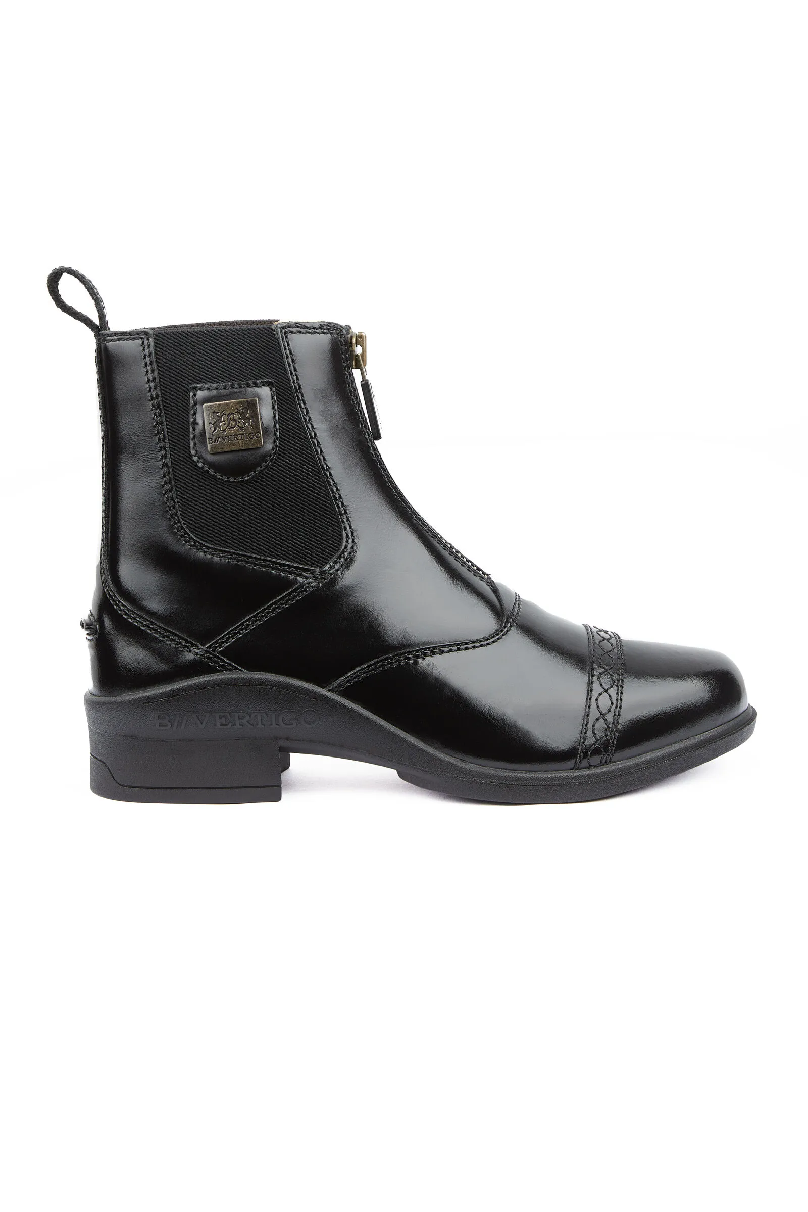 B Vertigo Botines de Cuero con CremalleraDelantera para Mujer Saturn