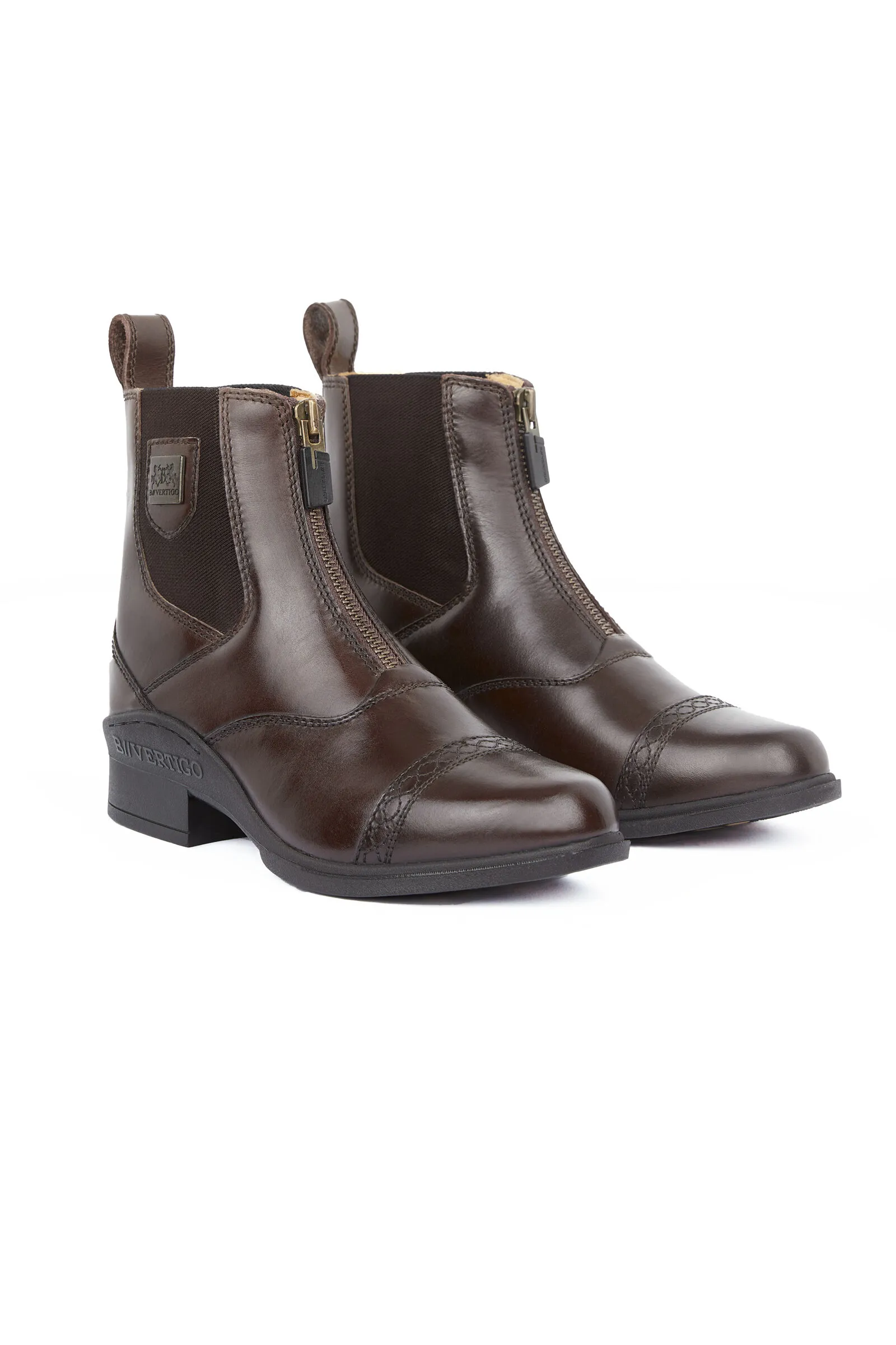 B Vertigo Botines de Cuero con CremalleraDelantera para Mujer Saturn