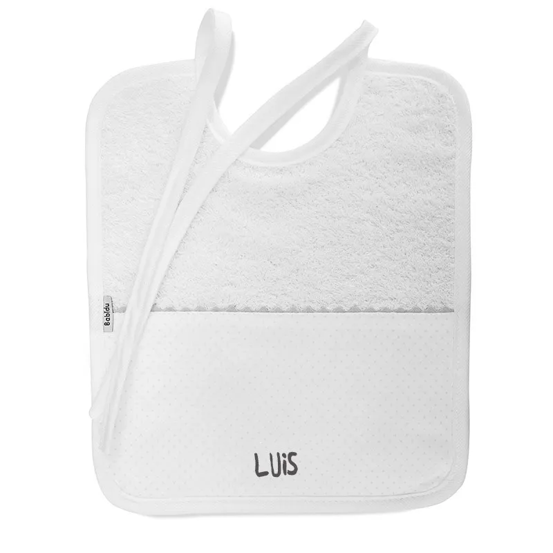 Babero de rizo personalizado