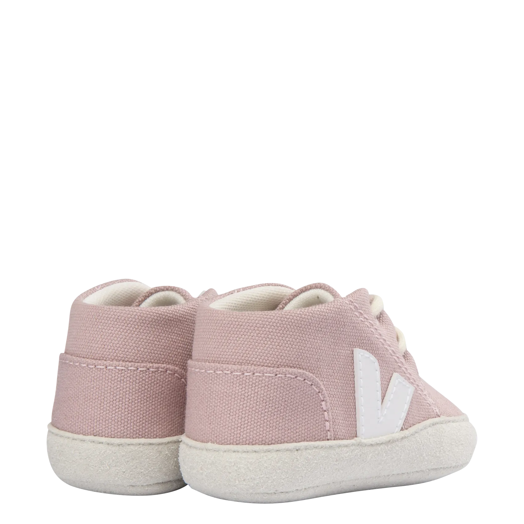 BABY CANVAS  ZAPATILLAS DE CASA CON CORDONES EN ROSA