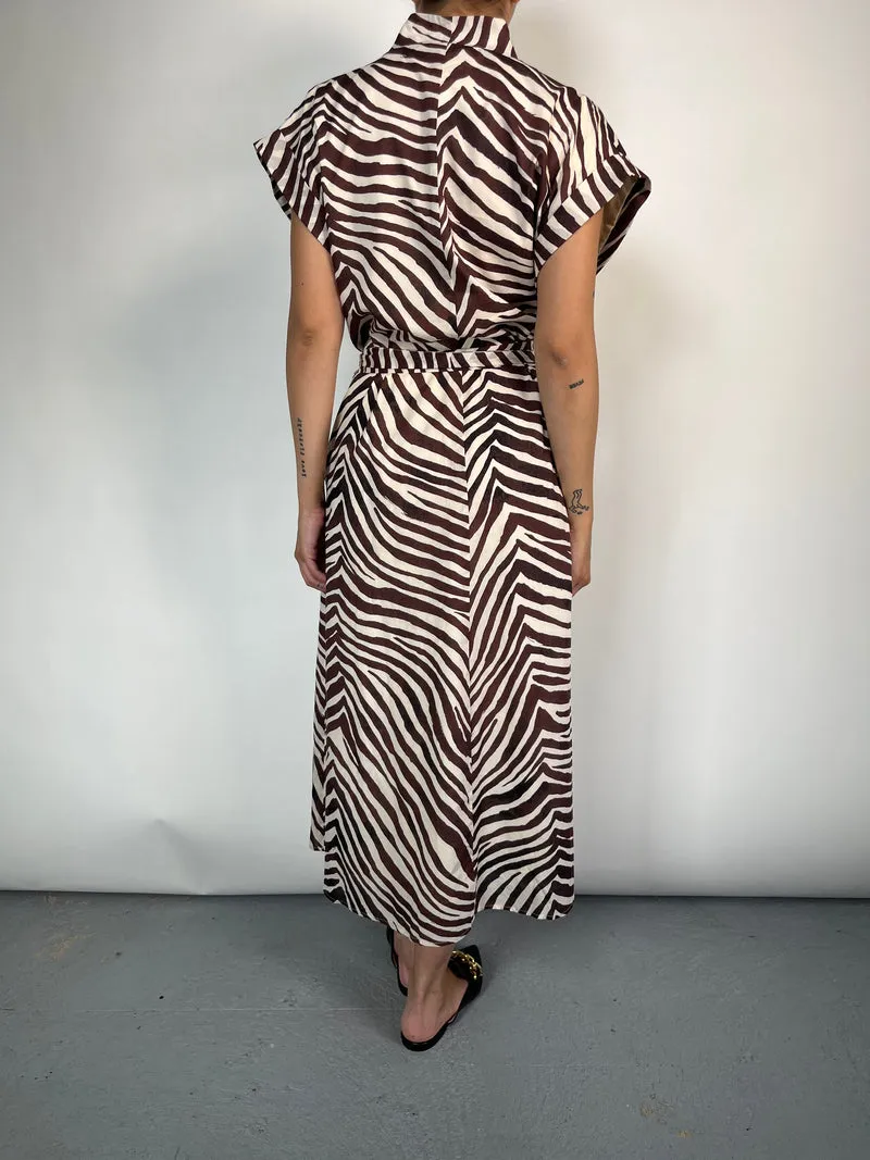 BANANA REPUBLIC Vestido Maxi Animal Print