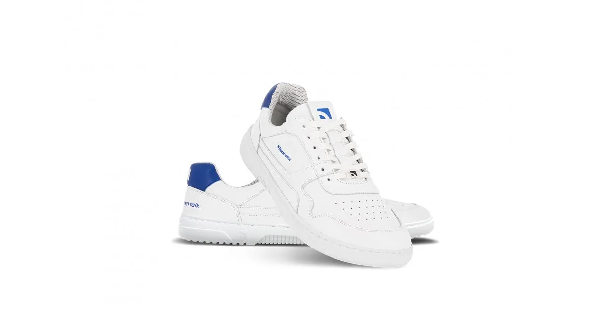 BAREFOOT SNEAKERS BAREBARICS ZING  BRAVE MEN TALK  WHITE & BLUE