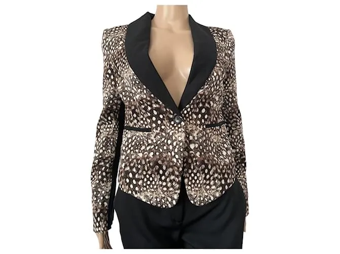 Bcbg Max Azria Chaquetas Castaño Negro 