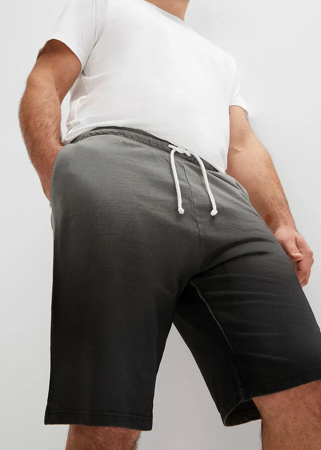 BERMUDAS DE CHáNDAL CON DEGRADADO DE COLOR GRIS HUMONEGRO