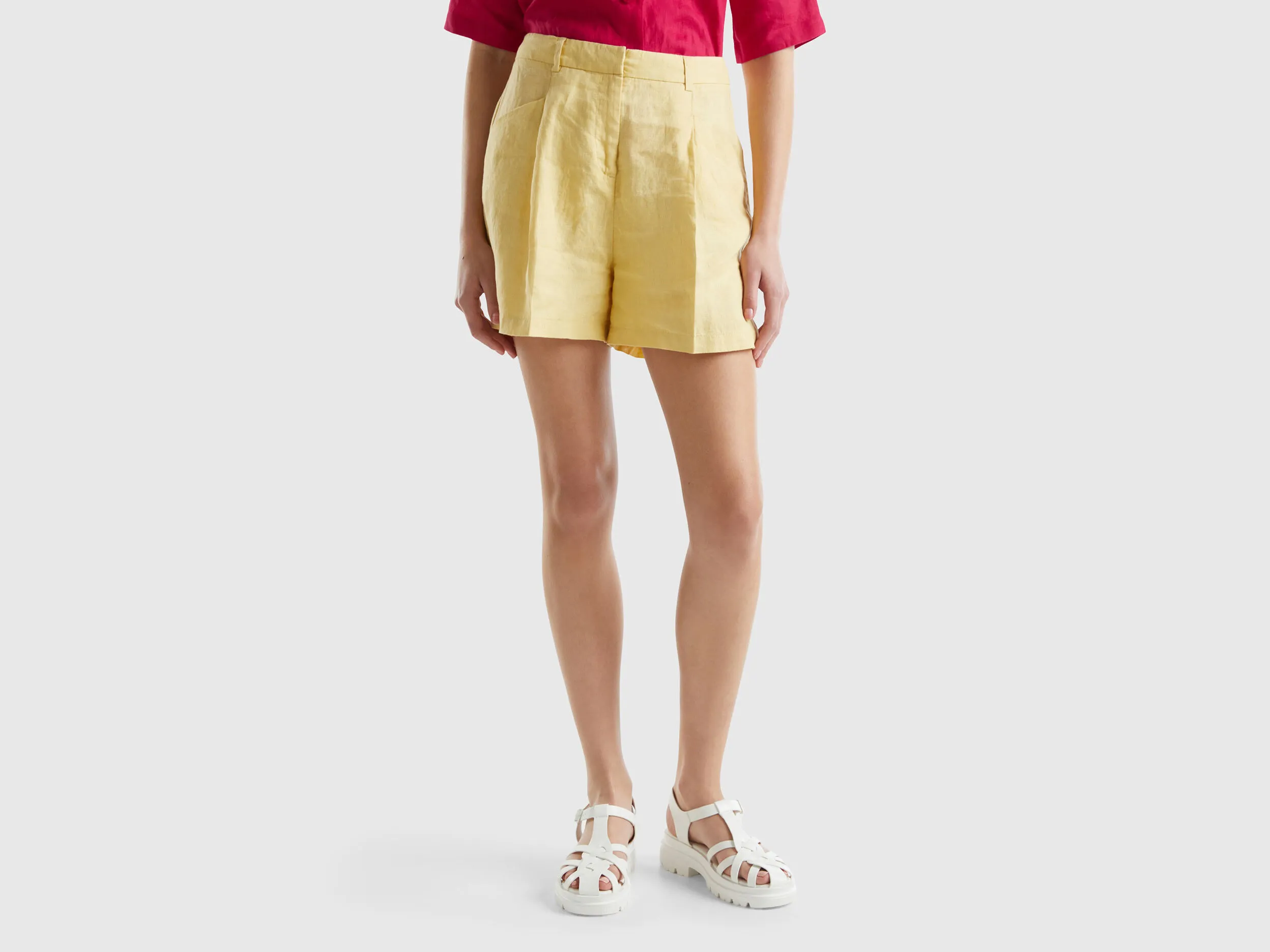 Bermudas de lino puro