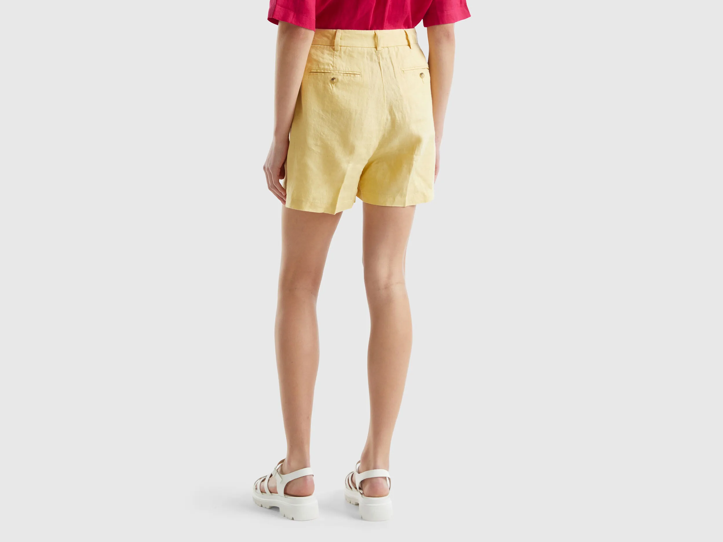 Bermudas de lino puro