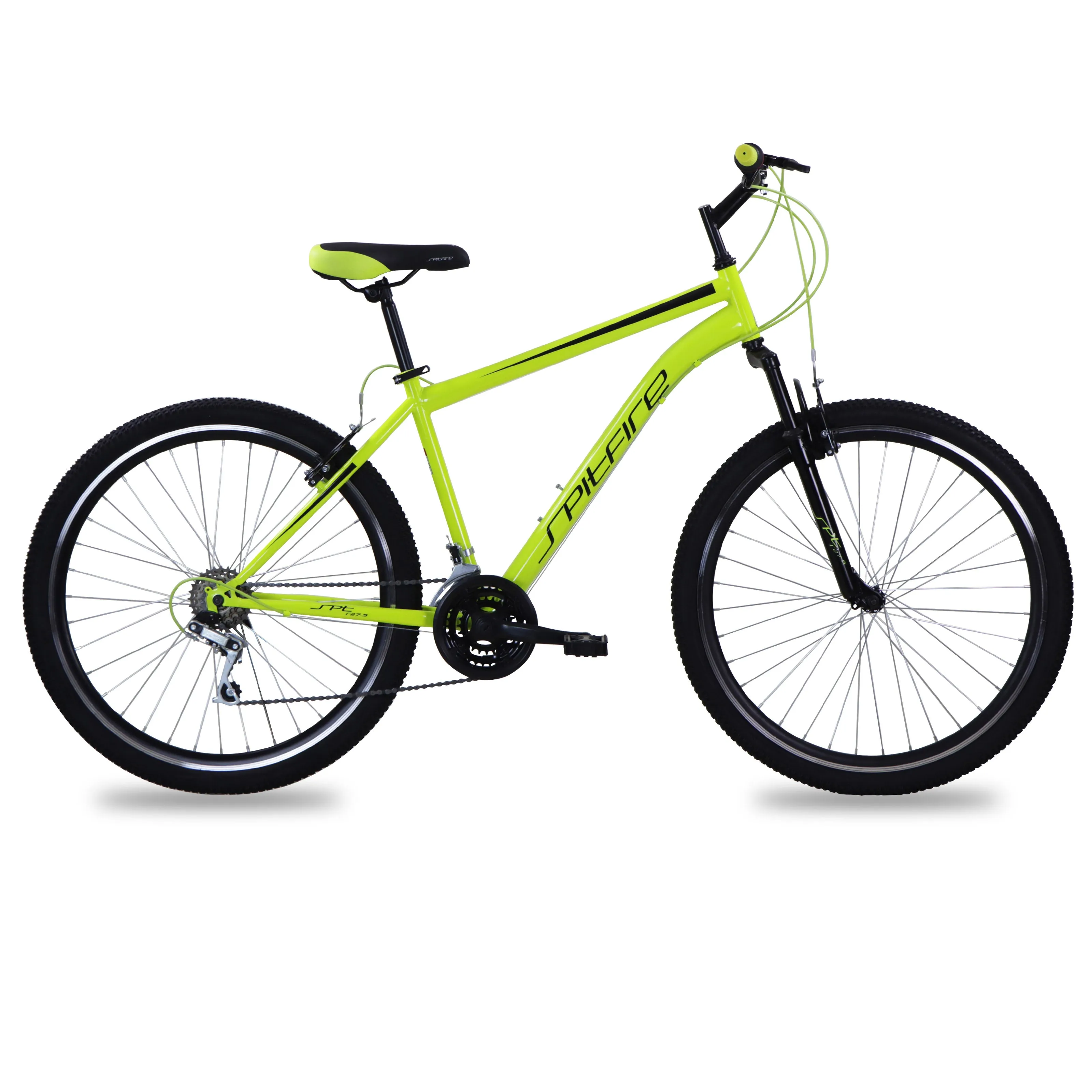 Bicicleta BENOTTO Montaa SPITFIRE R27.5 18V. Hombre FS Frenos 'V' Acero Amarillo Neon/Negro Talla:UN