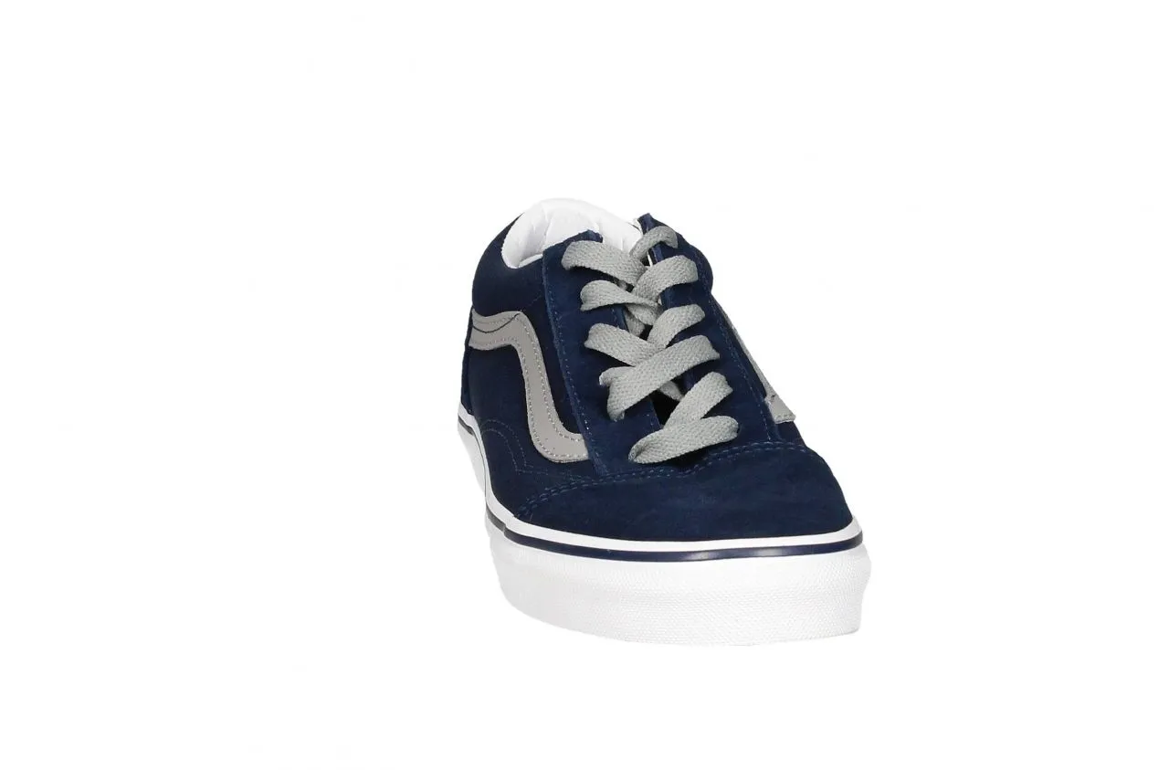 Blucher Nobuck/lona Azul Anagrama Gris Piso Blanco