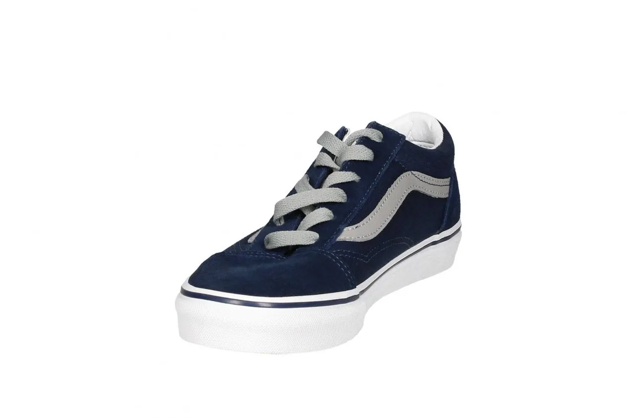 Blucher Nobuck/lona Azul Anagrama Gris Piso Blanco
