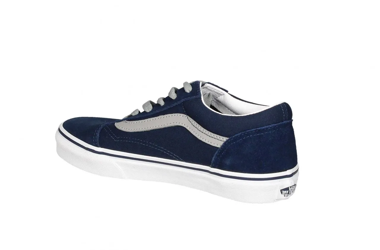 Blucher Nobuck/lona Azul Anagrama Gris Piso Blanco