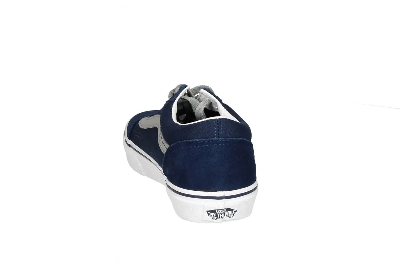 Blucher Nobuck/lona Azul Anagrama Gris Piso Blanco