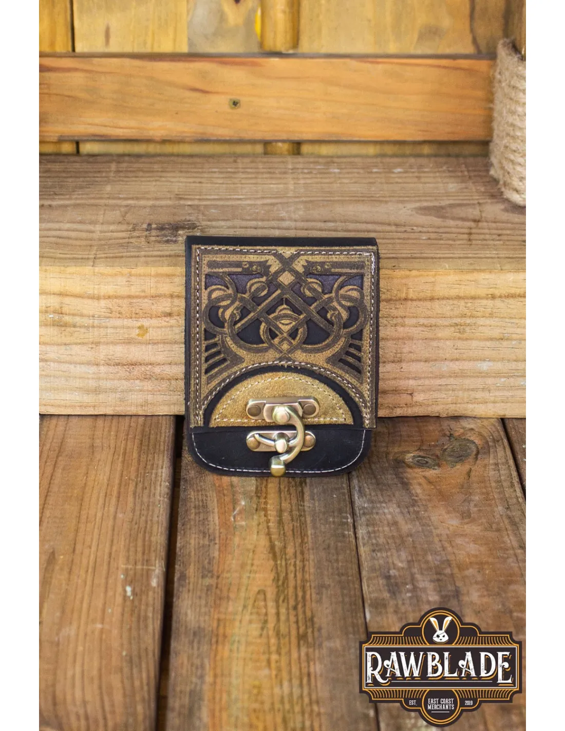 Bolsa vikinga de cuero modelo Fenrir